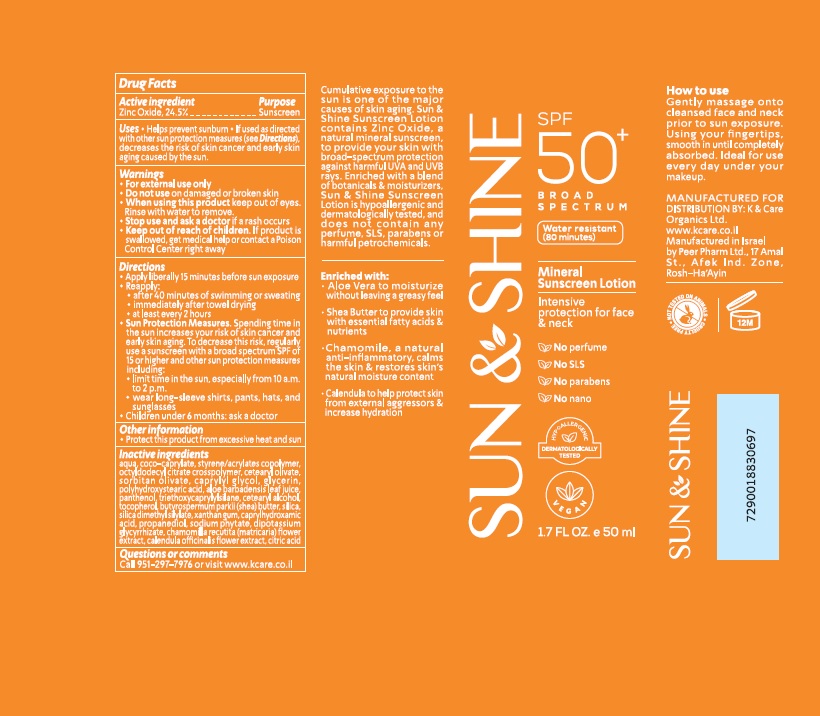 Pill image for Sun And Shine Mineral Sunscreen Lotion Spf 50. Intensive Protection For Face & Neck