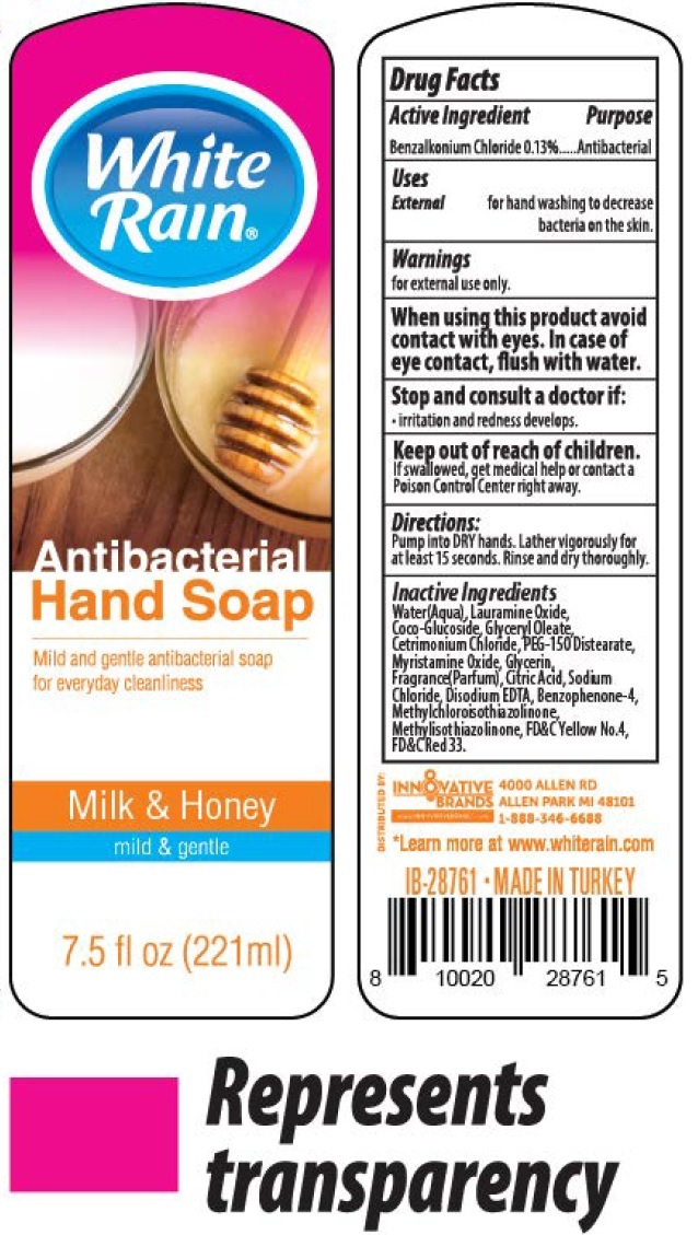 Pill image for White Rain Antibacterial Hand Soap Milk & Honey