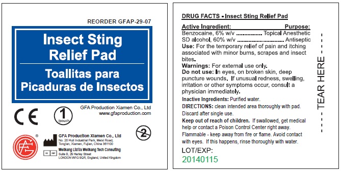 Pill image for Insect Sting Relief Pad