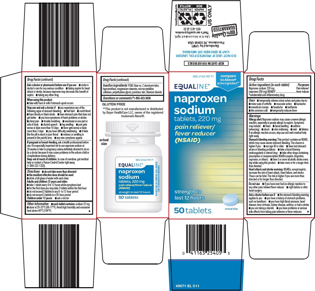 Pill image for Supervalu Inc. Naproxen Sodium Tablets 220 Mg Drug Facts