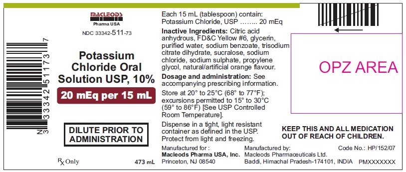 Pill image for These Highlights Do Not Include All The Information Needed To Use Potassium Chloride Oral Solution   safely And Effectively. See Full Prescribing Information For Potassium Chloride Oral Solution Usp.