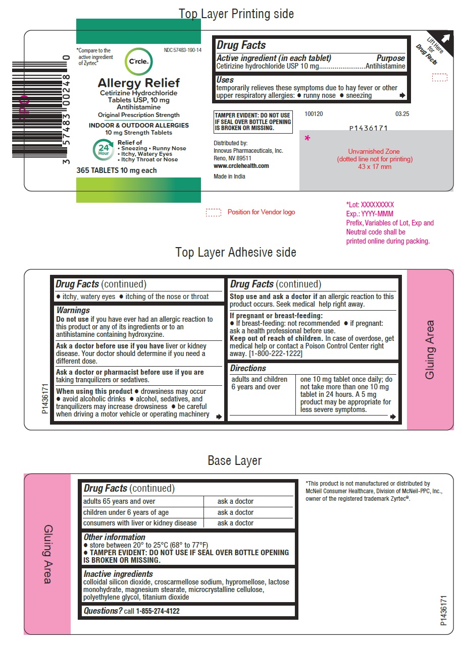 Pill image for Cetirizine Hydrochloride Tablets (allergy)