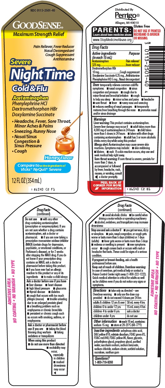 Pill image for Perrigo Night Time Cold & Flu Drug Facts