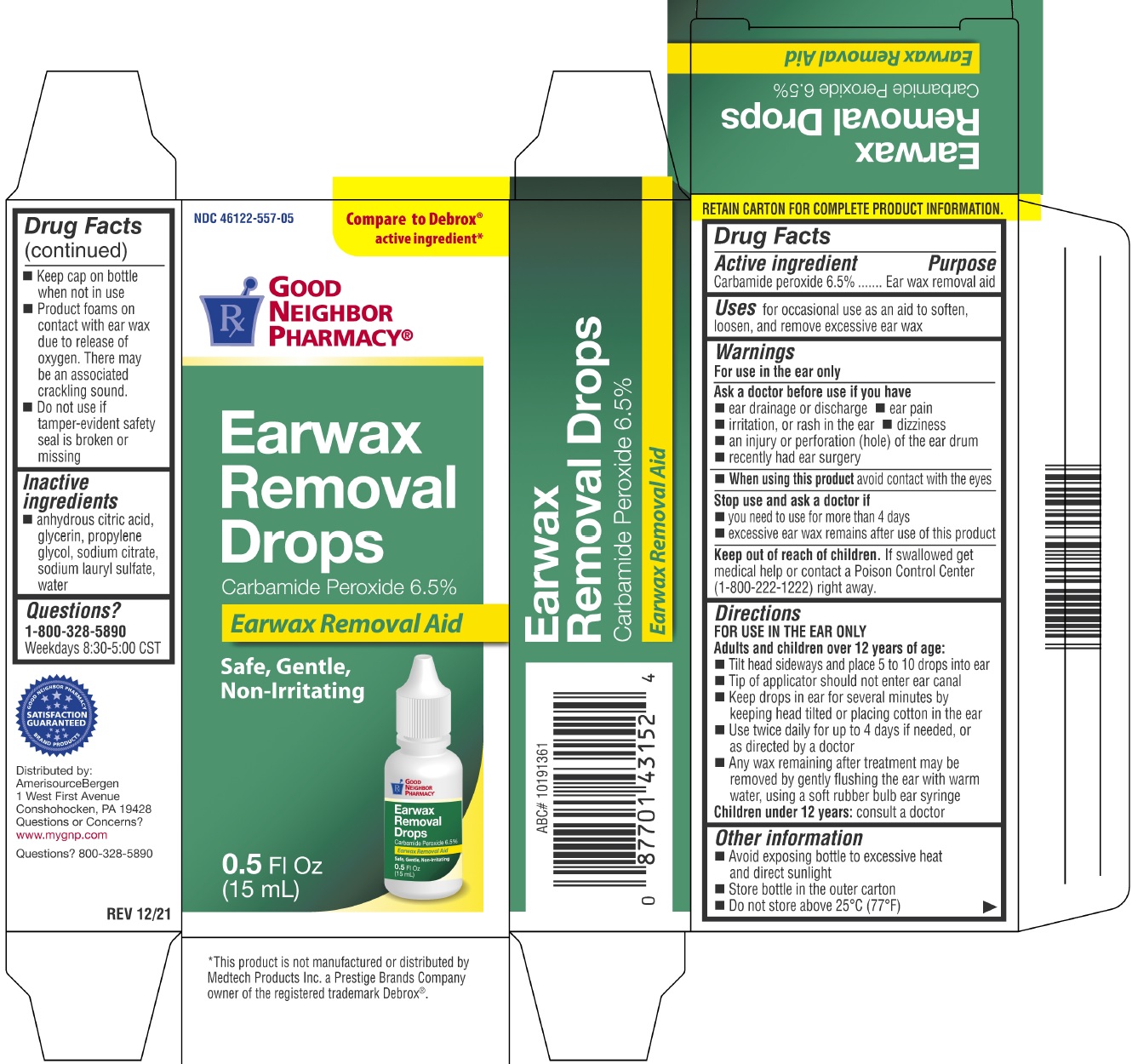 Pill image for Good Neighbor Pharmacy Earwax Removal Drops