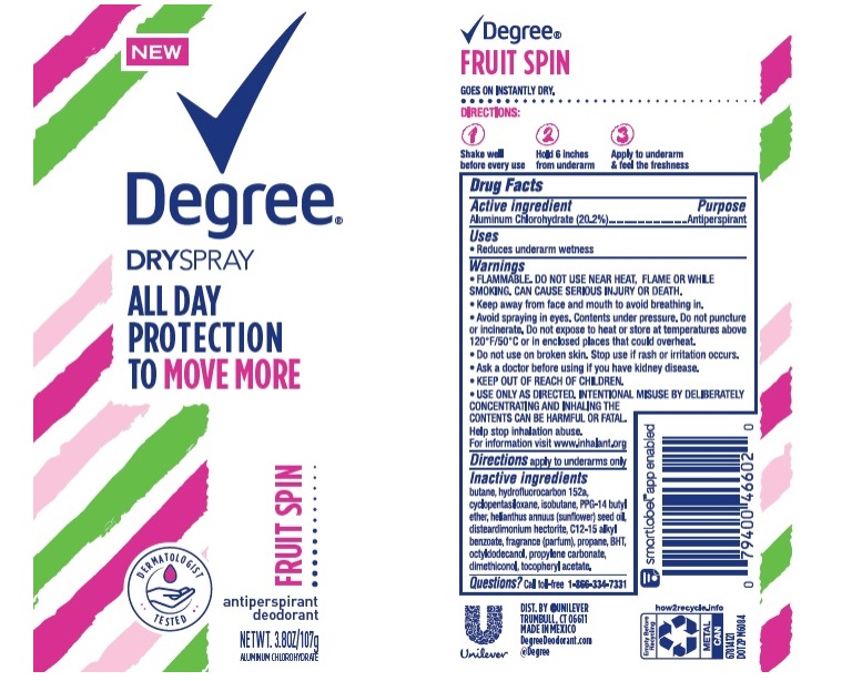 Pill image for Degree All Day Protection To Move More Dry Spray Fruit Spin Antiperspirant Deodorant