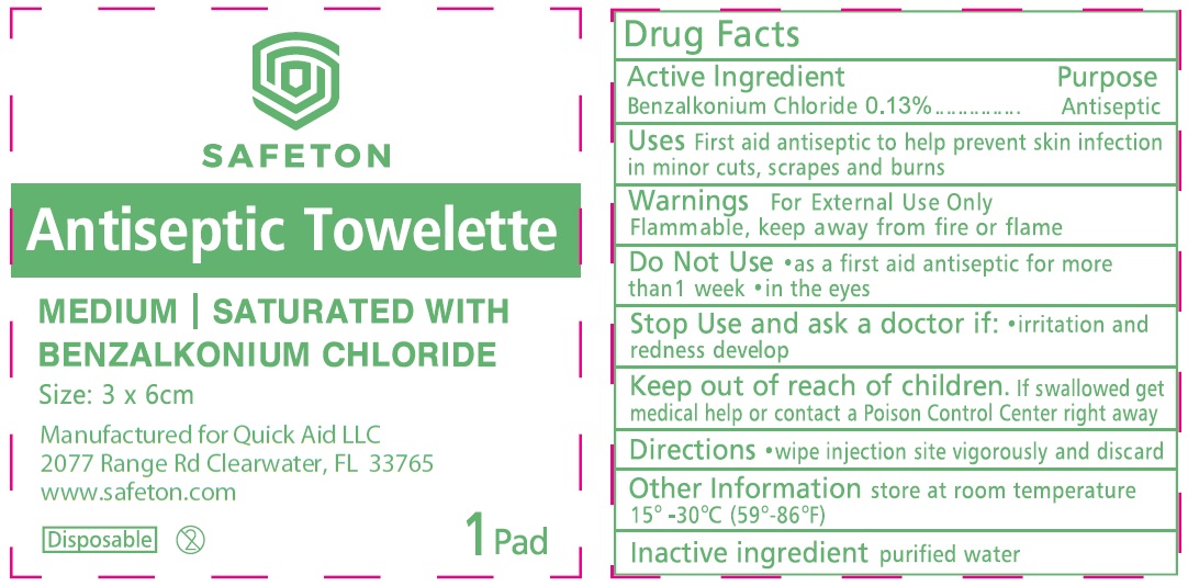 Pill image for Safeton Antiseptic Towelette Benzalkonium Chloride