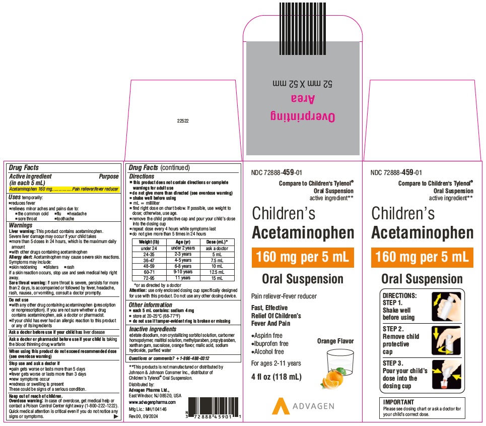 Pill image for Children’s Acetaminophen Drug Facts