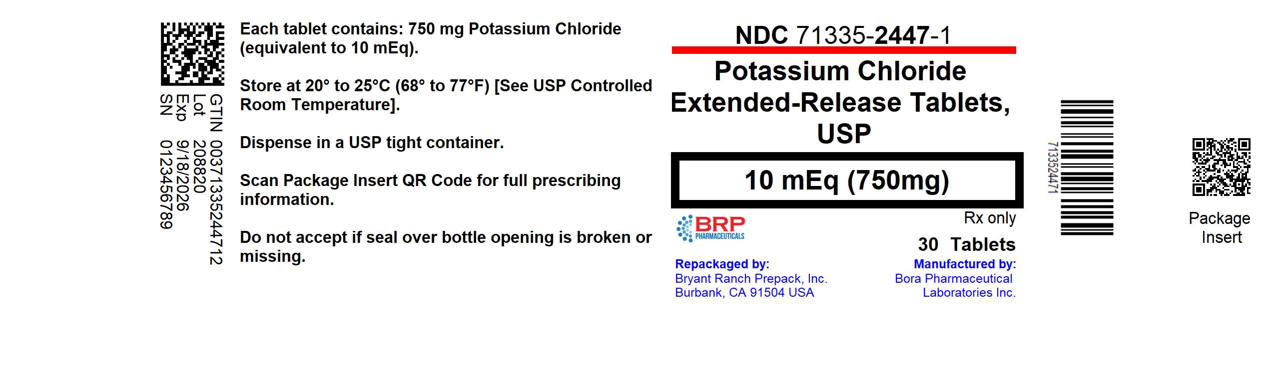Pill image for These Highlights Do Not Include All The Information Needed To Use Potassium Chloride Extended-release Tablets Safely And Effectively. See Full Prescribing Information For Potassium Chloride Extended-release Tablets.