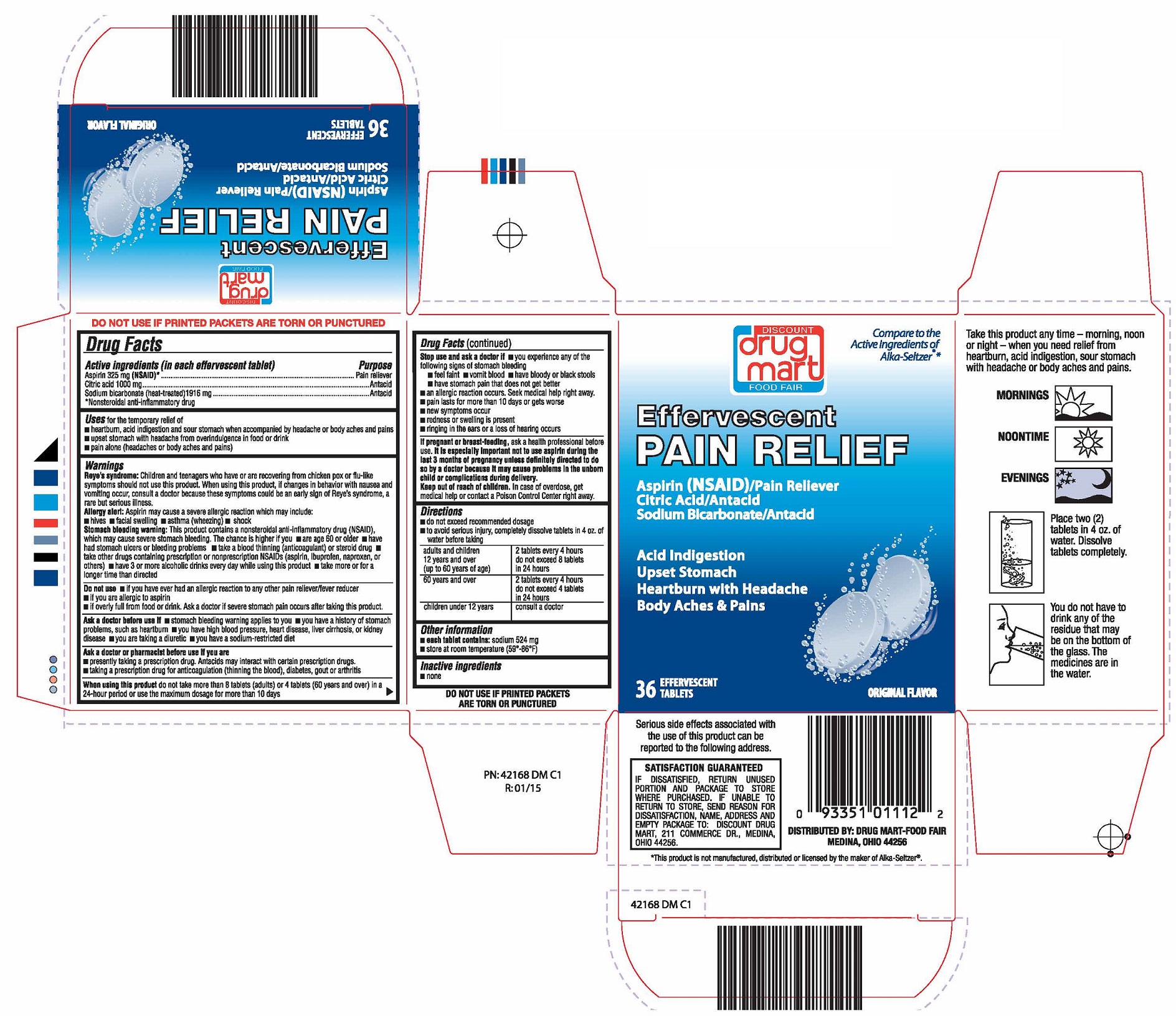 Pill image for Drug Mart Effervescent Pain Relief