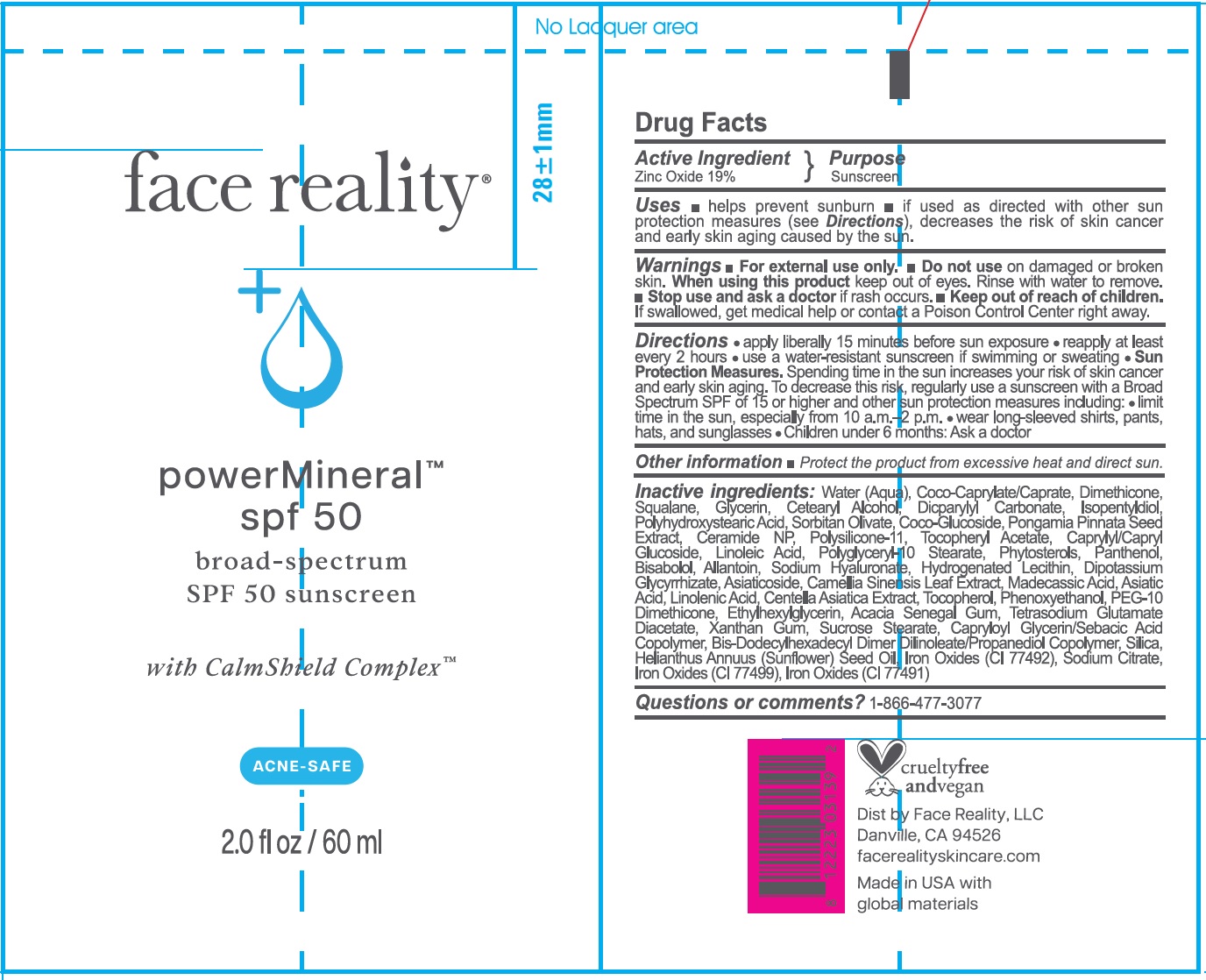 Pill image for Face Reality Power Mineral Sunscreen Spf 50