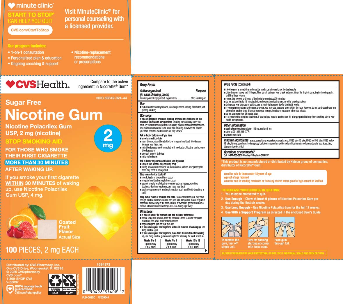 Pill image for Nicotine Polacrilex Coated Fruit 2 Mg And 4 Mg - Cvs