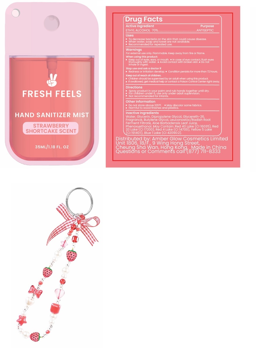 Pill image for Fresh Feels Hand Sanitizer Mist Strawberry Shortcake Scent
