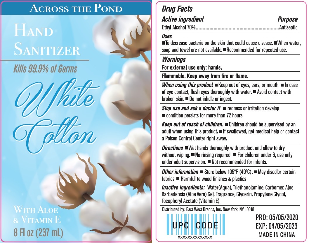 Pill image for Across The Pond Hand Sanitizer White Cotton