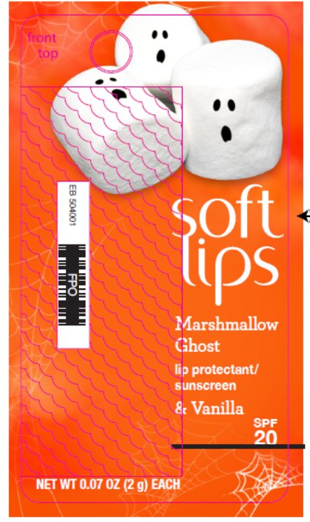Pill image for drug facts - softlips marshmallow ghost