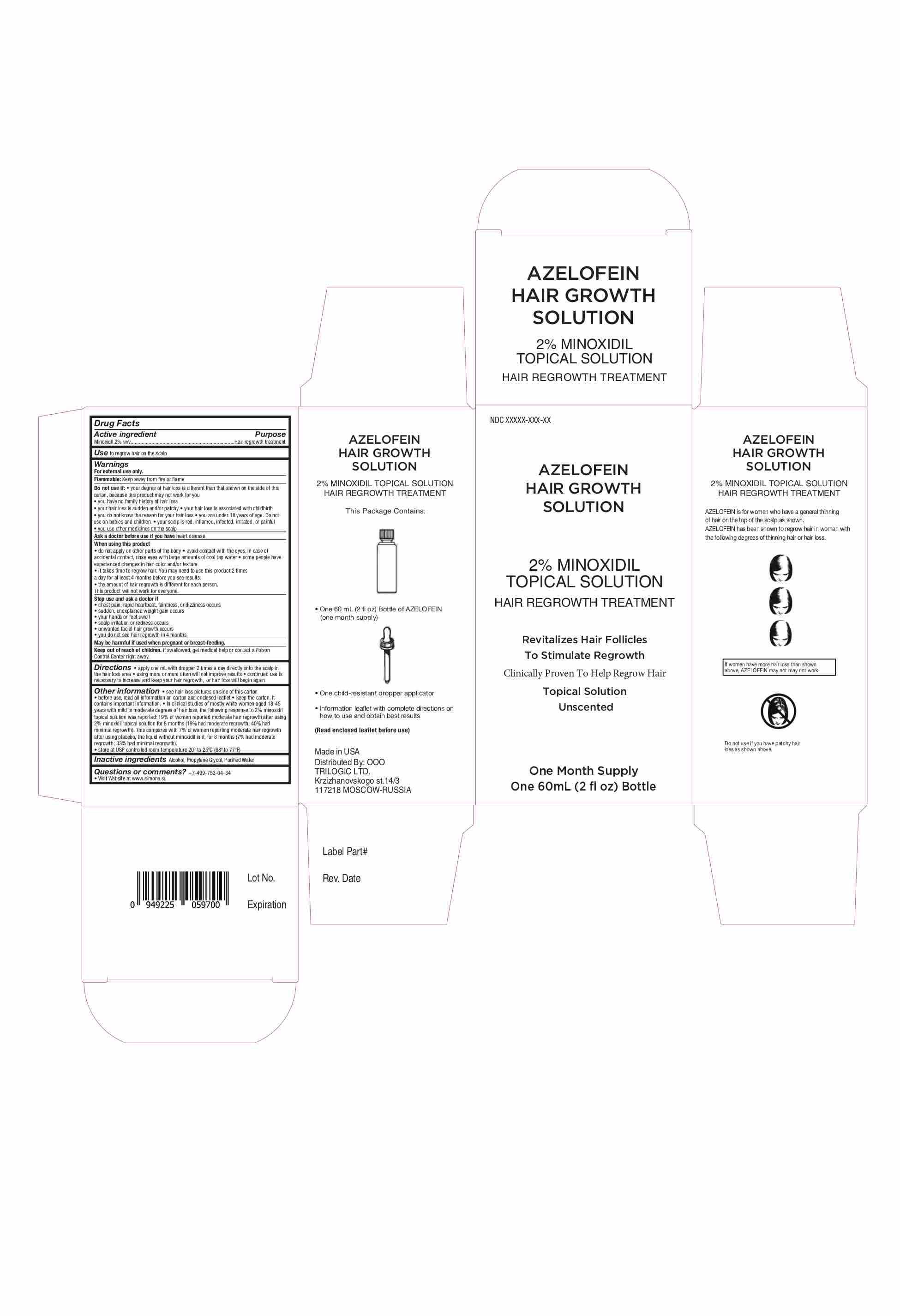 Pill image for Azelofein Hair Growth Solution