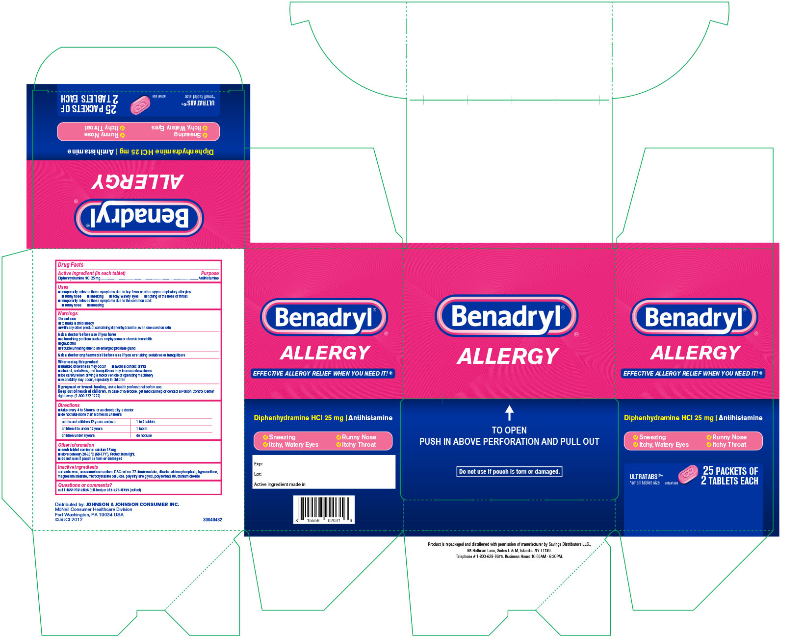 Pill image for Benadryl Allergy Ultratab