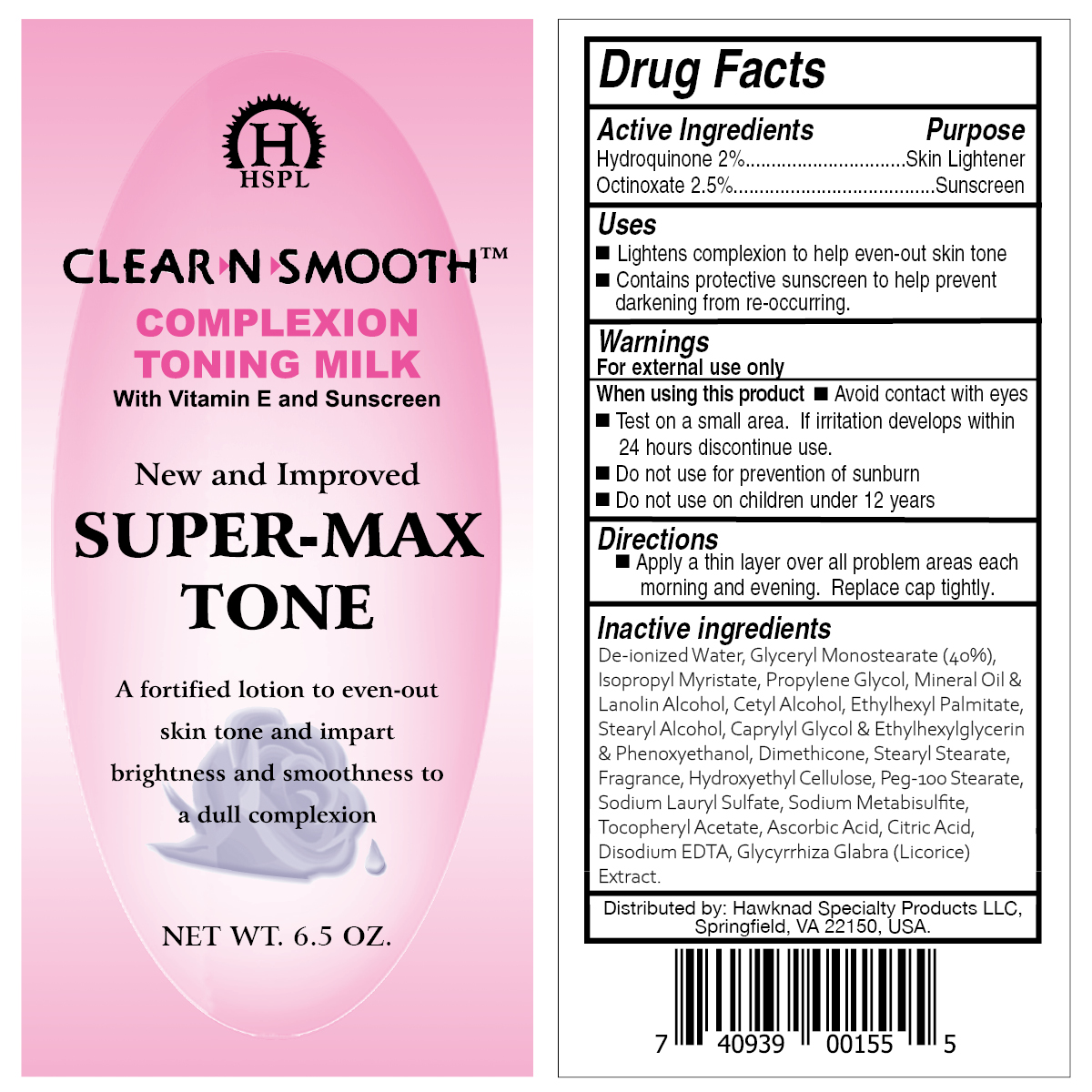 Pill image for listing for clear-n-smooth supermax skin lightening lotion