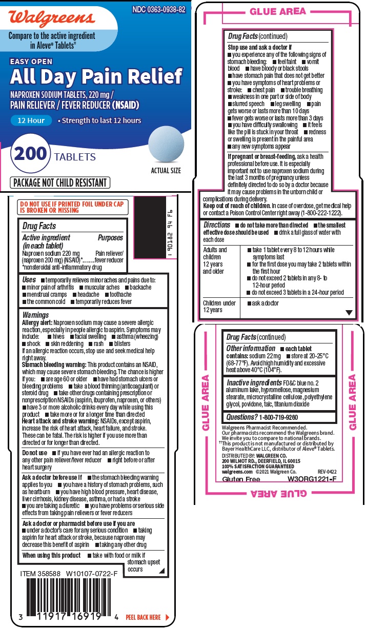 Pill image for Walgreen Co. All Day Pain Relief Drug Facts