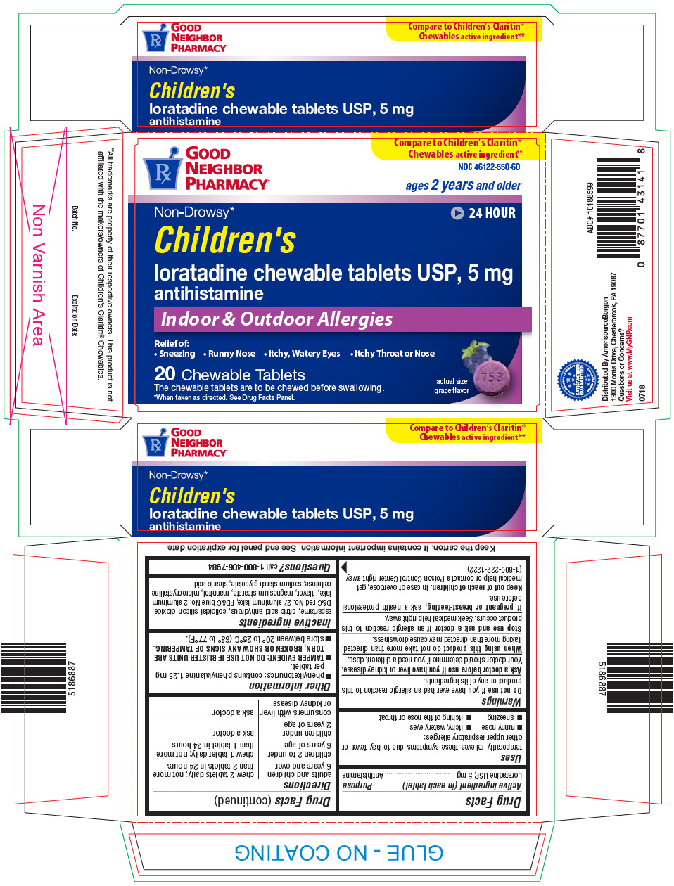 Pill image for Children's Loratadine Chewable Tablets Usp, 5 Mg