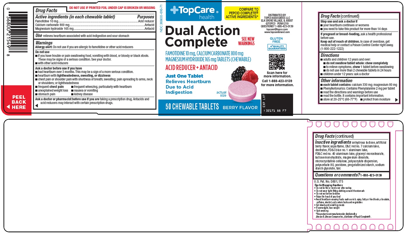 Pill image for Topco Associates Llc. Dual Action Complete Drug Facts