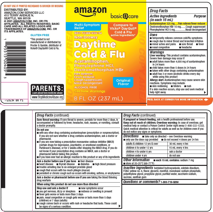 Pill image for Amazon Daytime Cold And Flu Drug Facts