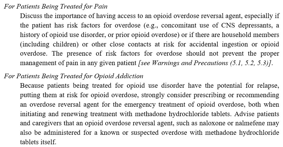 Pill image for These Highlights Do Not Include All The Information Needed To Use Methadone Hydrochloride Tablets Safely And Effectively. See Full Prescribing Information For Methadone Hydrochloride Tablets.