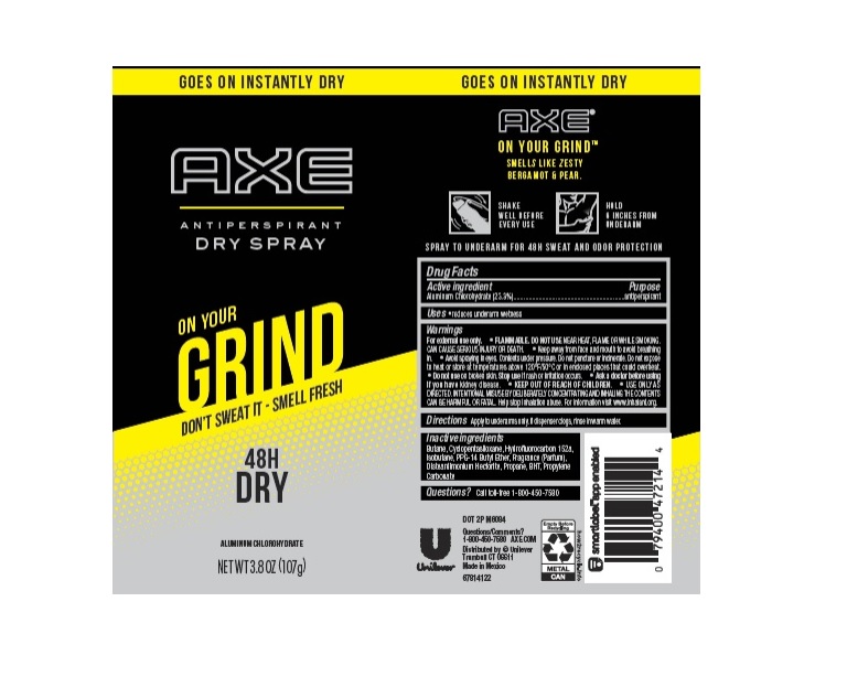 Pill image for Axe On Your Grind Dry Spray 48hr Dry Antiperspirant
