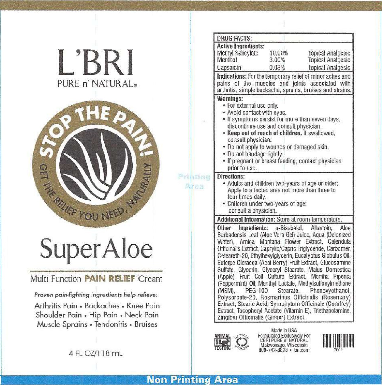 Pill image for L'bri Super Aloe Stop The Pain