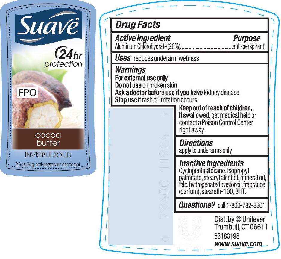 Pill image for Suave Is Cocoa Butter Antiperspirant And Deodorant