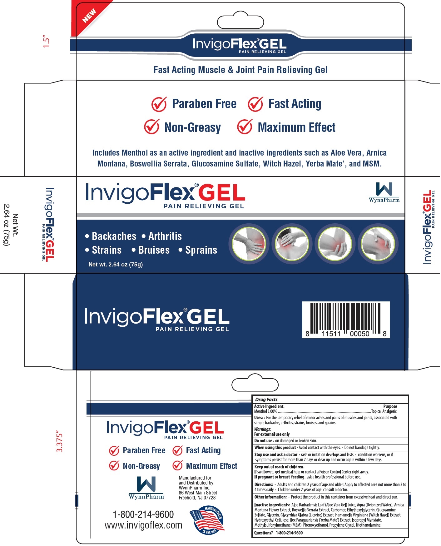 Pill image for Invigo Flex Gel Pain Relief Gel
