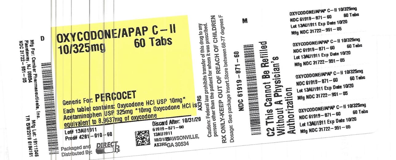 Pill image for Oxycodone And Acetaminophen