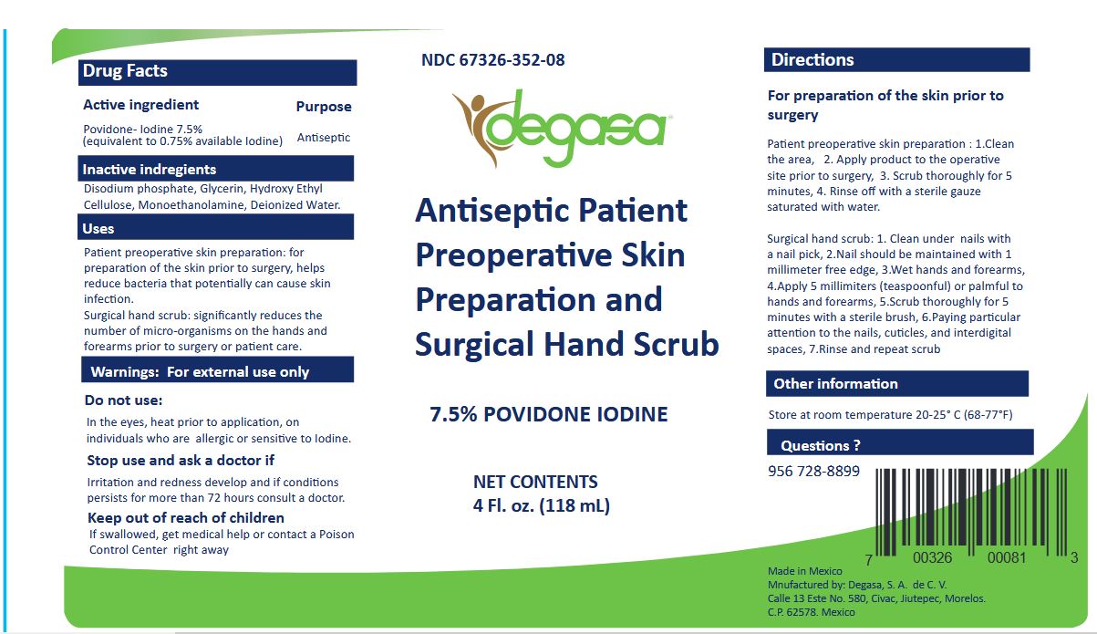 Pill image for Degasa Antiseptic Patient Preoperative Skin Preparation And Surgical Hand Scrub Povidone Iodine 7.5%