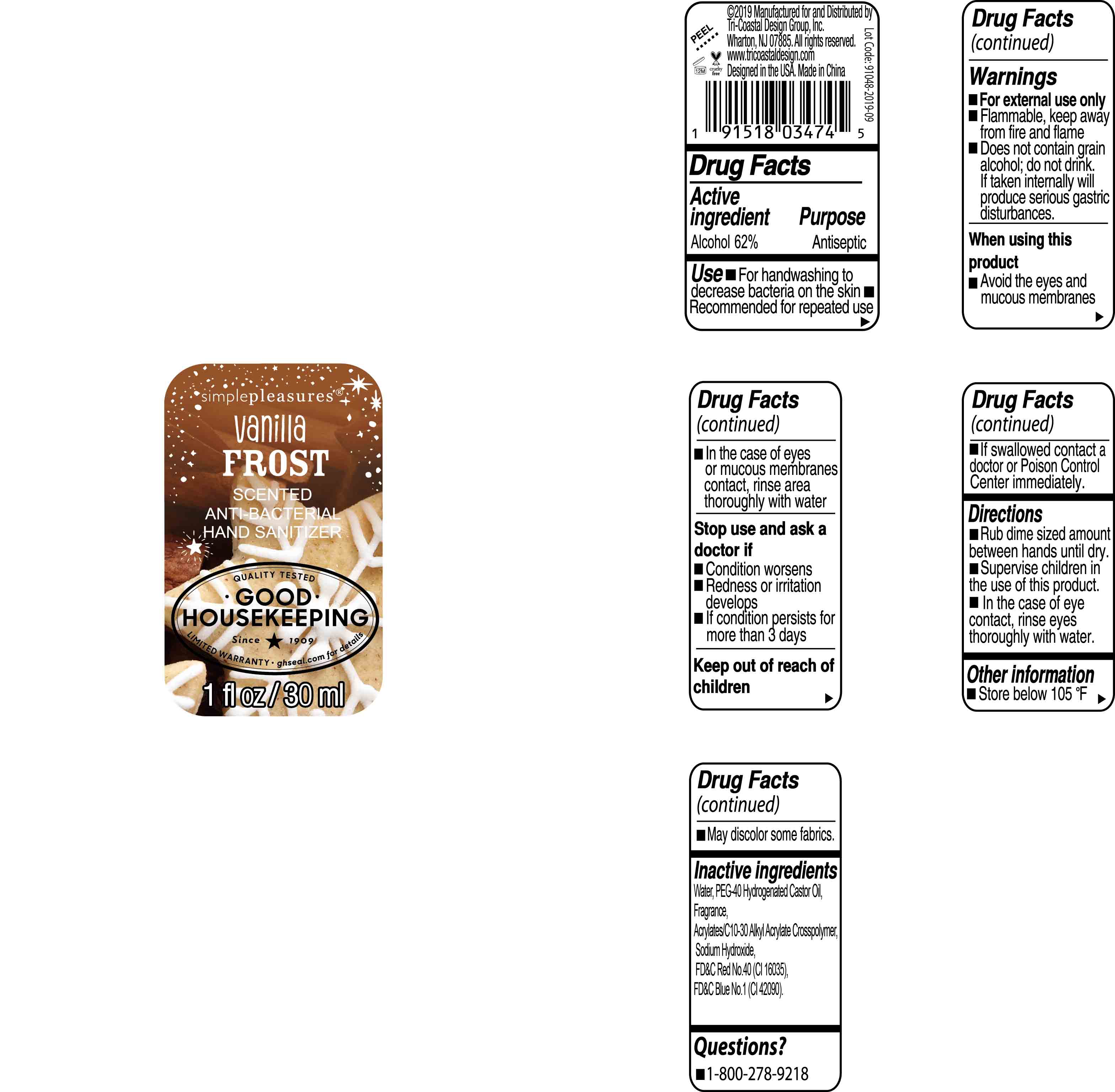 Pill image for simplepleasures vanilla frost hand sanitizer