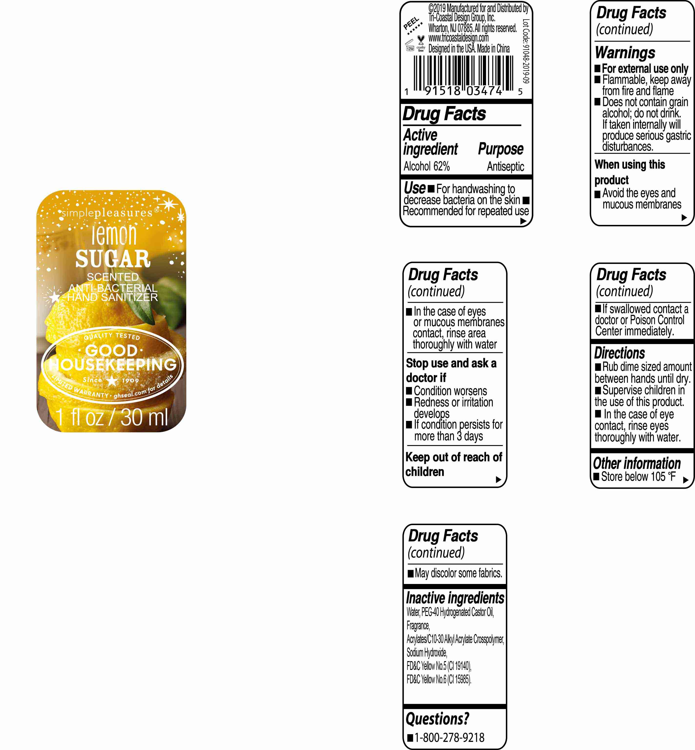 Pill image for Simplepleasures Lemon Sugar Hand Sanitizer