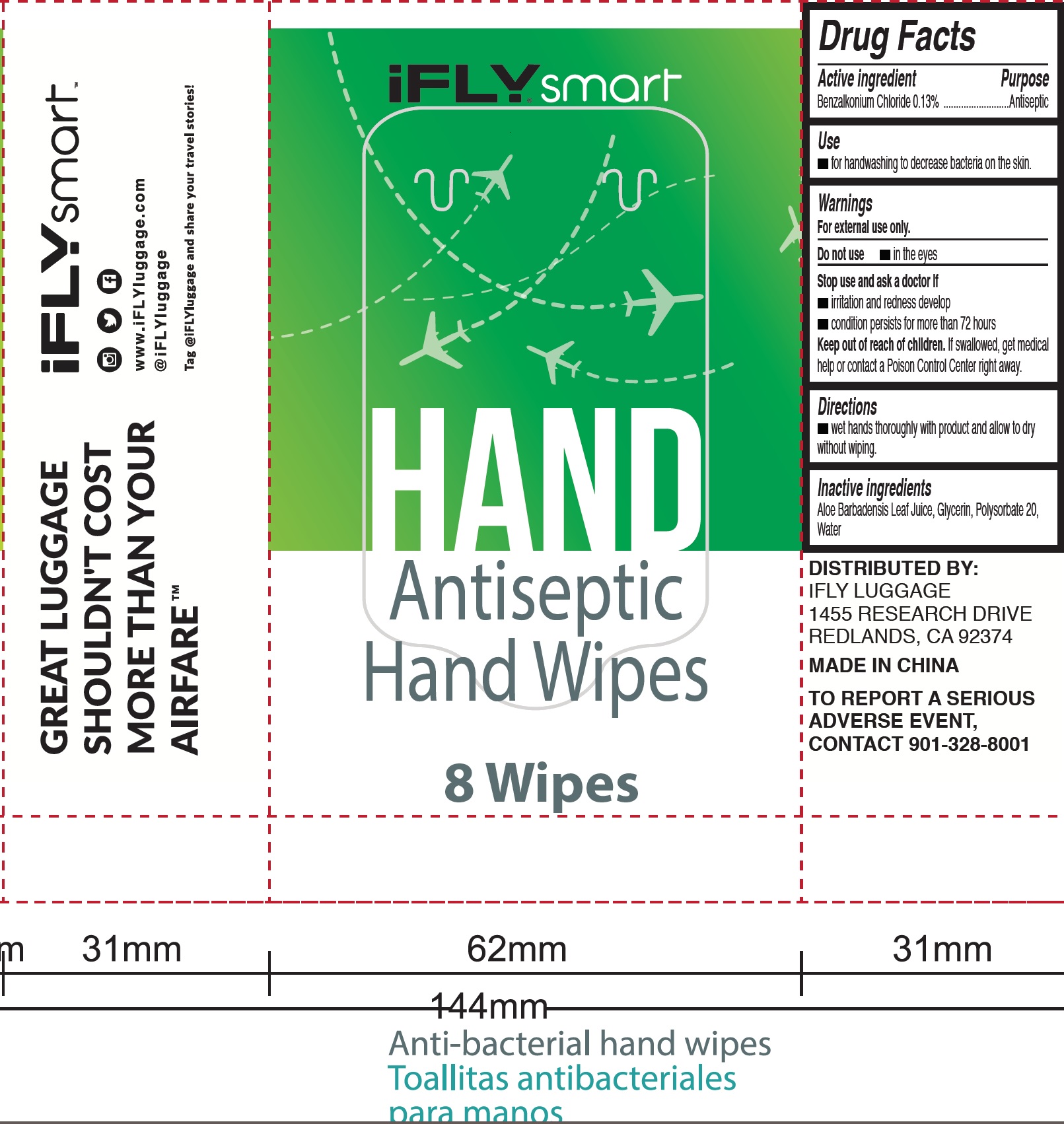 Pill image for Ifly Smart Antiseptic Hand Wipes