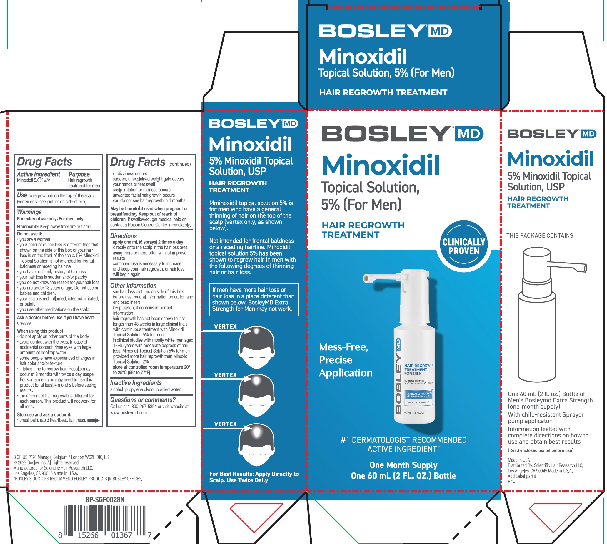 Pill image for Bosley Minoxidil Topical Solution, 5% (for Men)