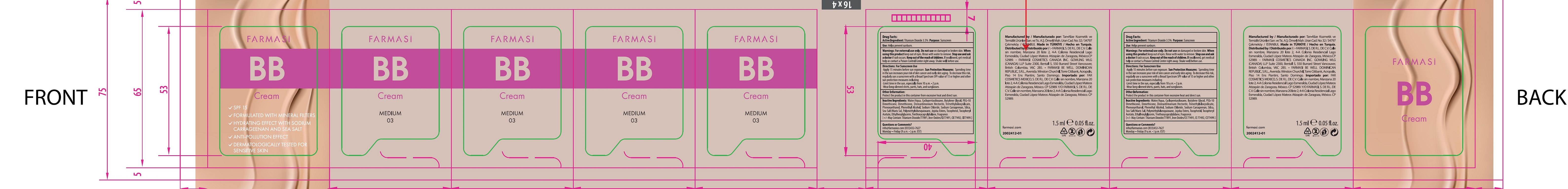 Pill image for Farmasi Bb Cream- Medium 03