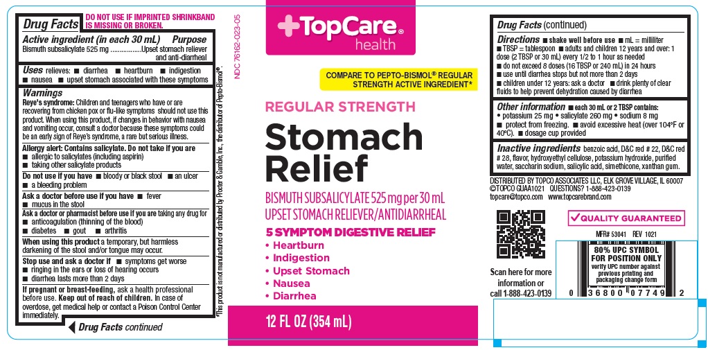 Pill image for Topcare Regular Strength Stomach Relief Liquid