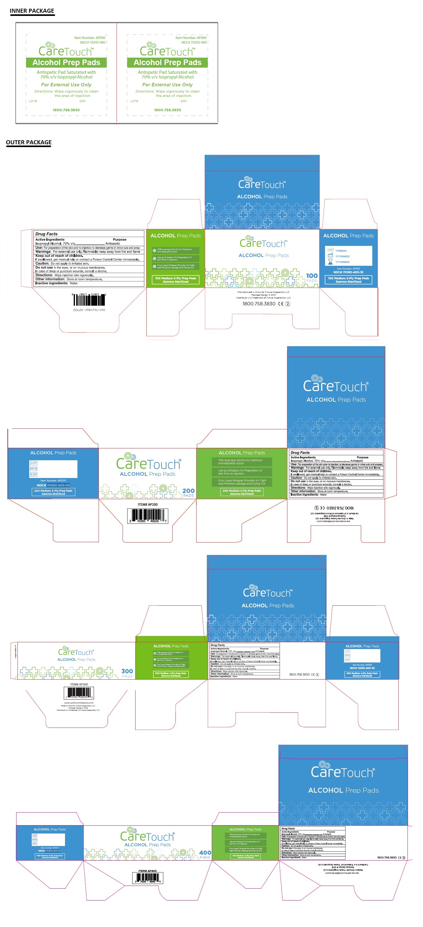 Pill image for Caretouch Alcohol Prep Pad