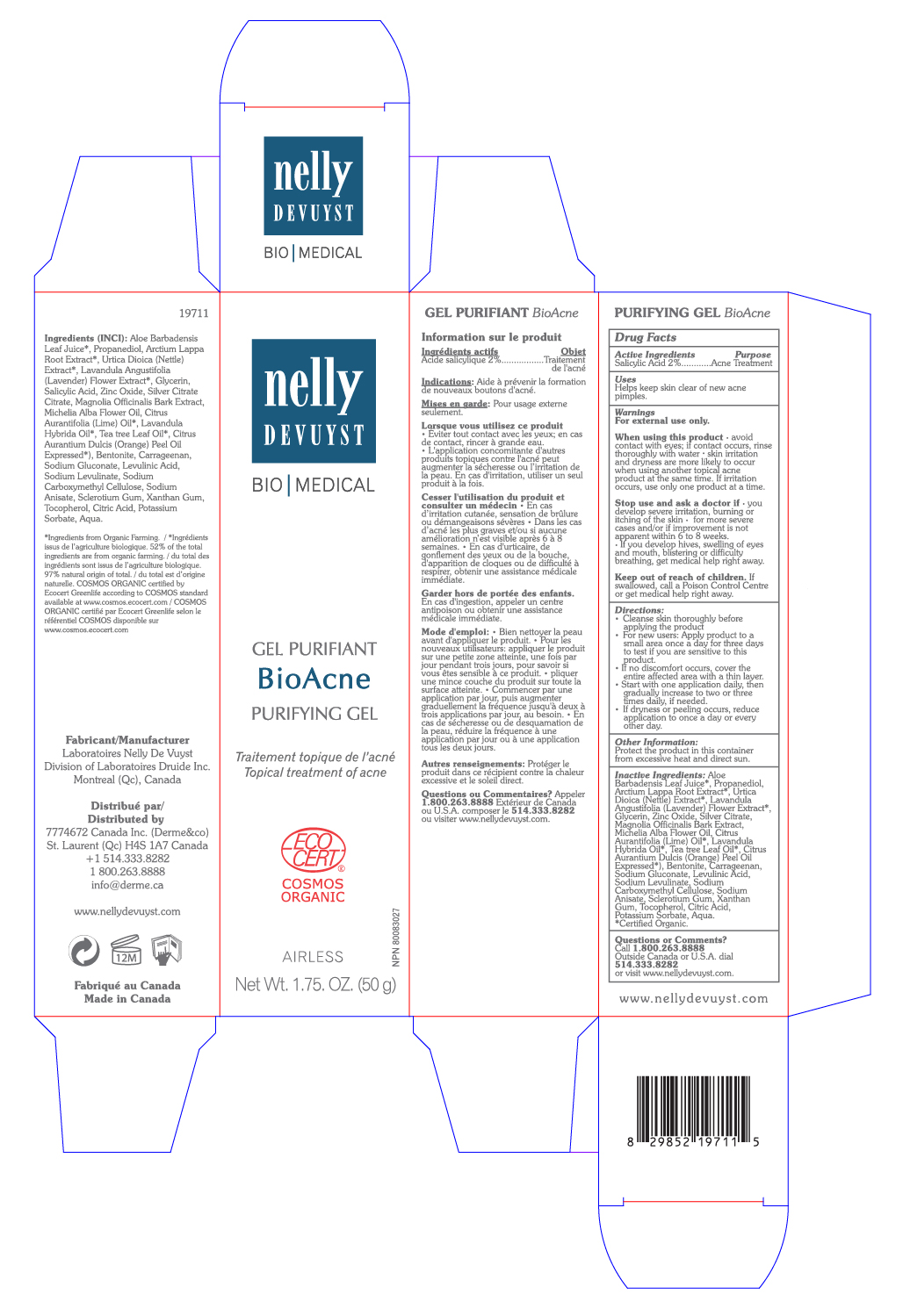Pill image for Nelly Devuyst Purifying Gel Bioacne 50g