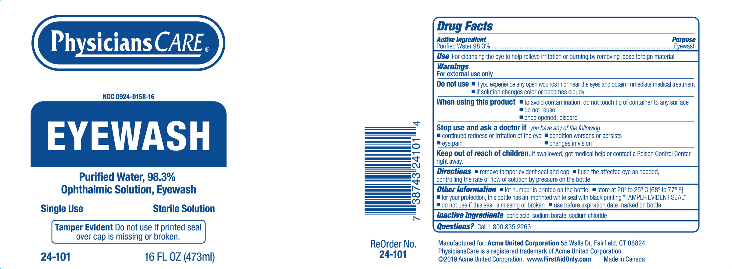 Pill image for physicianscare ophthalmic solution eyewash