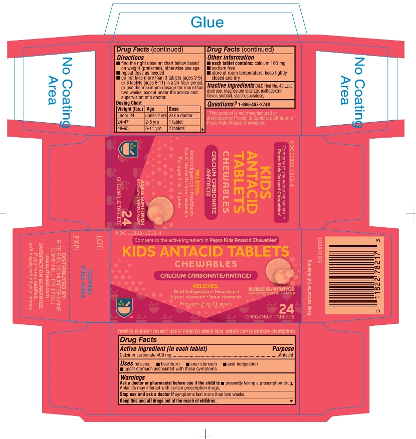 Pill image for Kids Antacid Tablets 24 Chewable Tablets