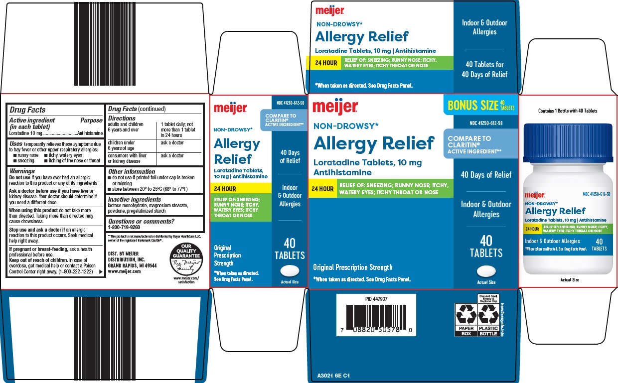 Pill image for Meijer Distribution, Inc. Allergy Relief Drug Facts