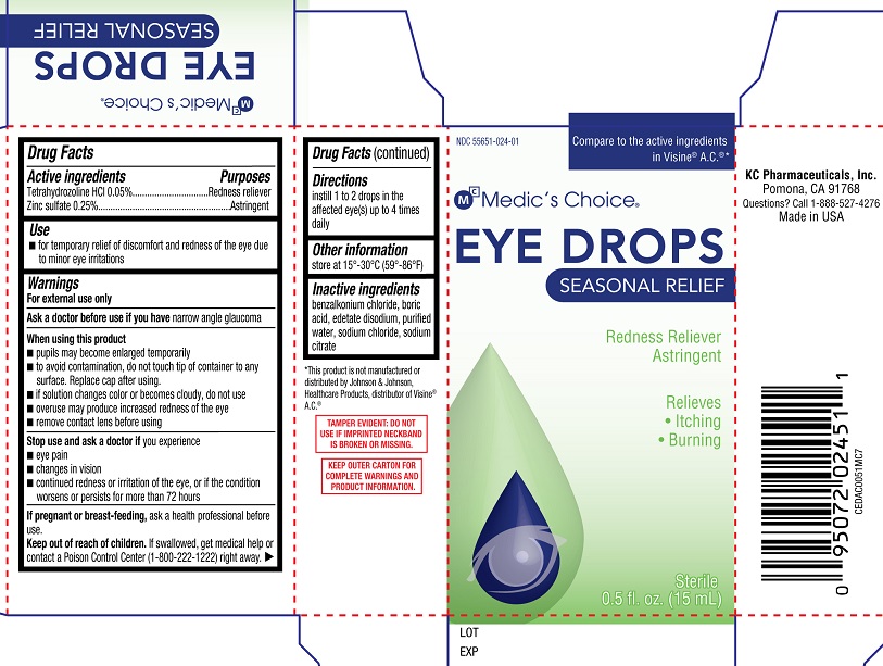Pill image for Medic's Choice Eye Drops Seasonal Relief