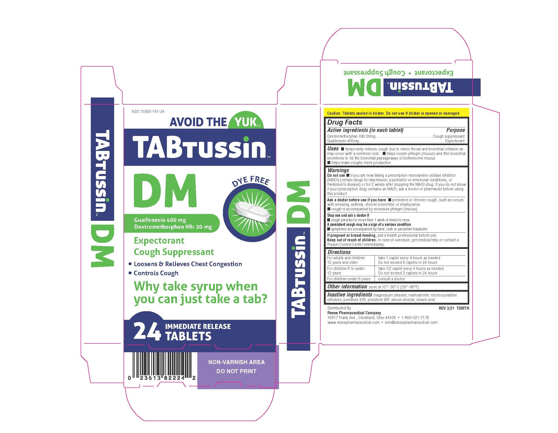 Pill image for Reese's Tabtussin Dm