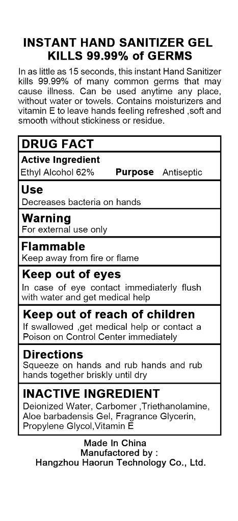 Pill image for Instant Hand Sanitizer Gel Drug Fact