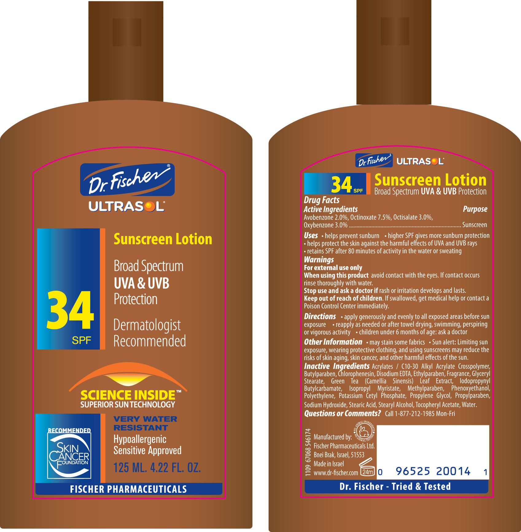 Pill image for Dr. Fischer Ultrasol Sunscreen Lotion Spf34