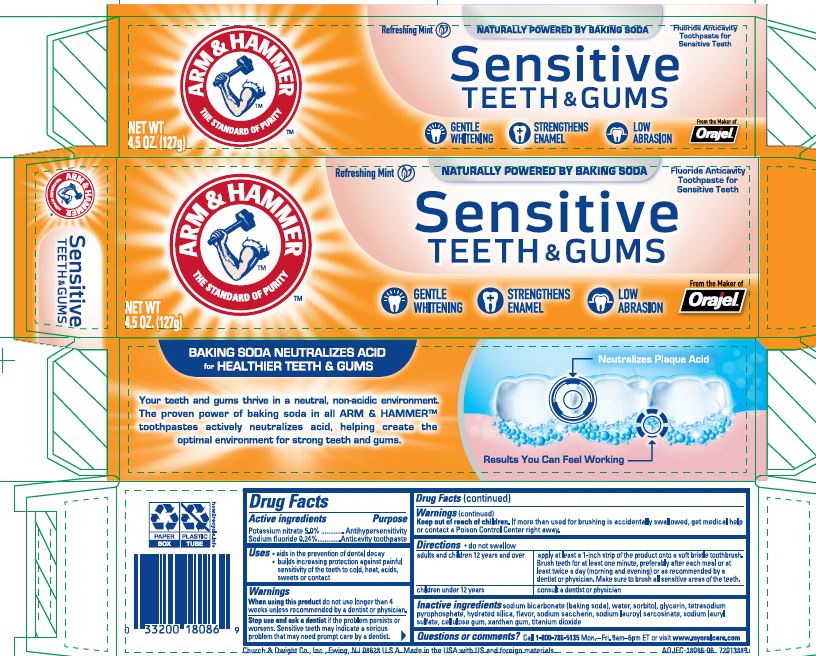 Pill image for Arm And Hammer Sensitive Teeth And Gums