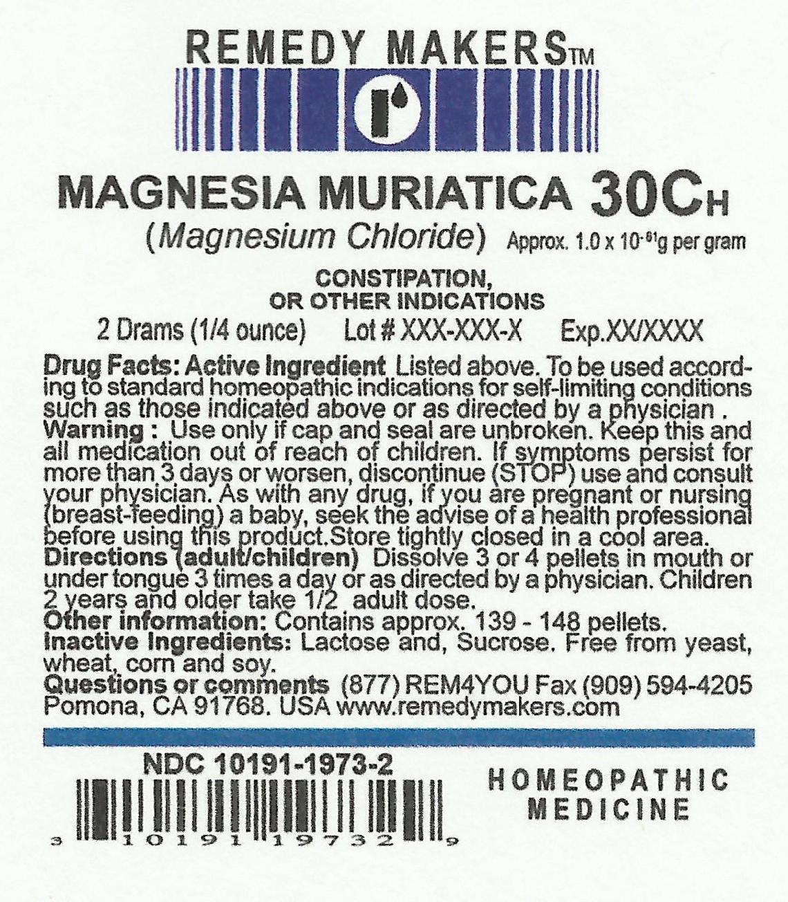 Pill image for Magnesia Muriatica 30c (magnesium Chloride)