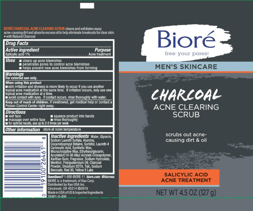 Pill image for Biore Men's Skincare Charcoal Acne Clearing Scrub